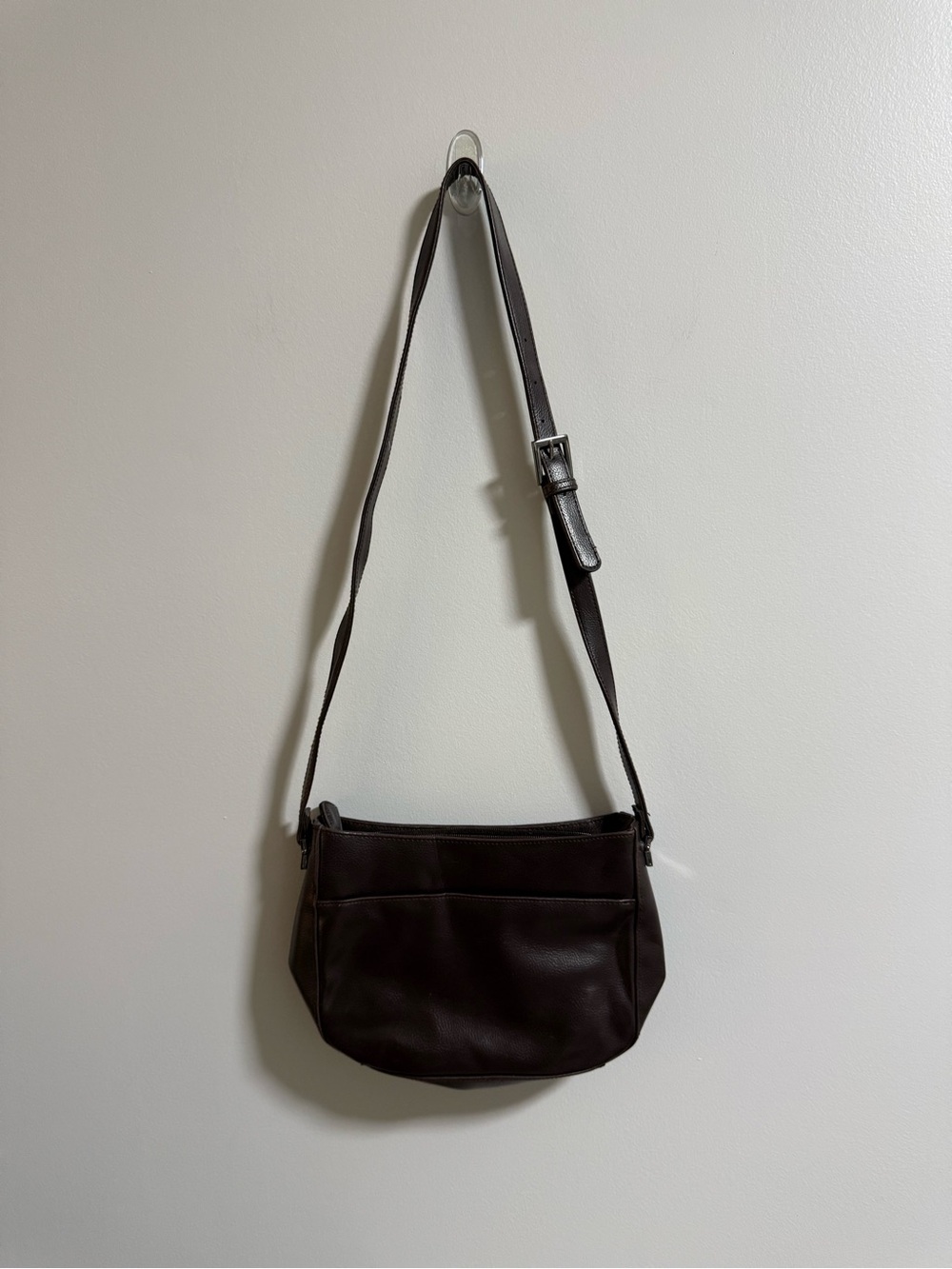 Villager - By Liz Claiborne Faux Leather Brown Crossbody